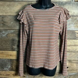 Wrangler Retro Serape Flutter Shoulder Top